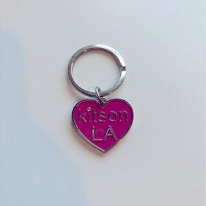 Brand New Kitson LA Pink Heart keychain never used